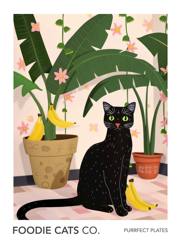 Foodie Cats Co Cat And Bananas 2