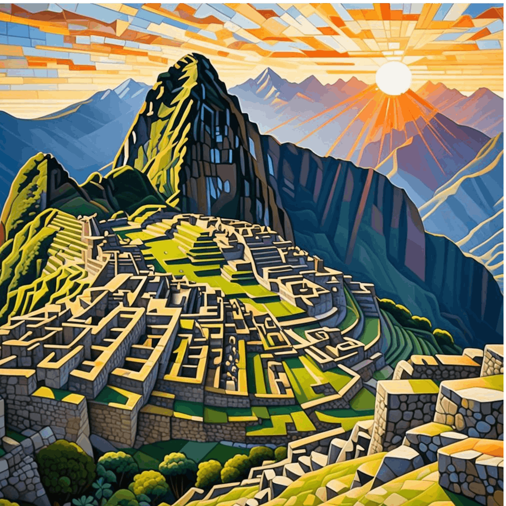 Macha Pichu At Sunrise