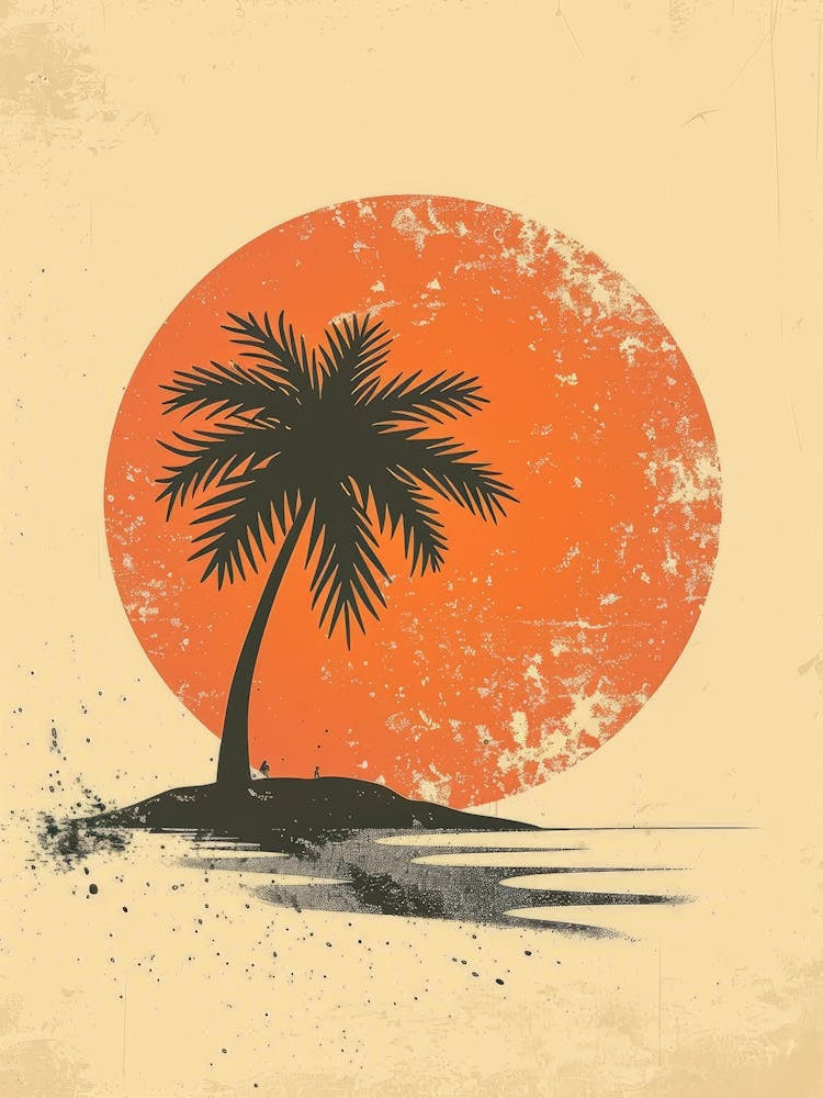 Palm Tree On The Beach 2