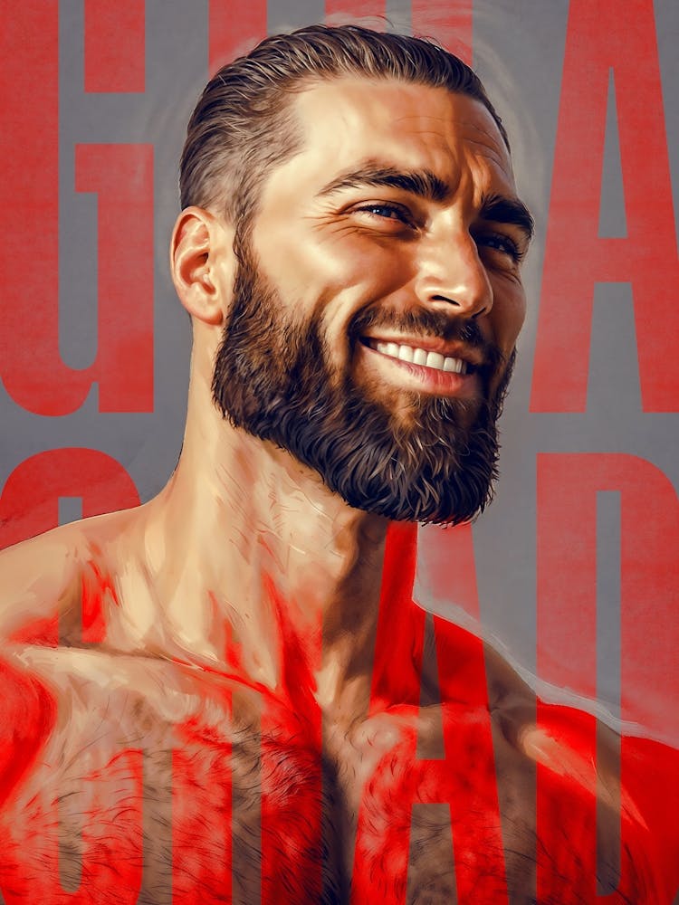 Giga Chad Typography Meme