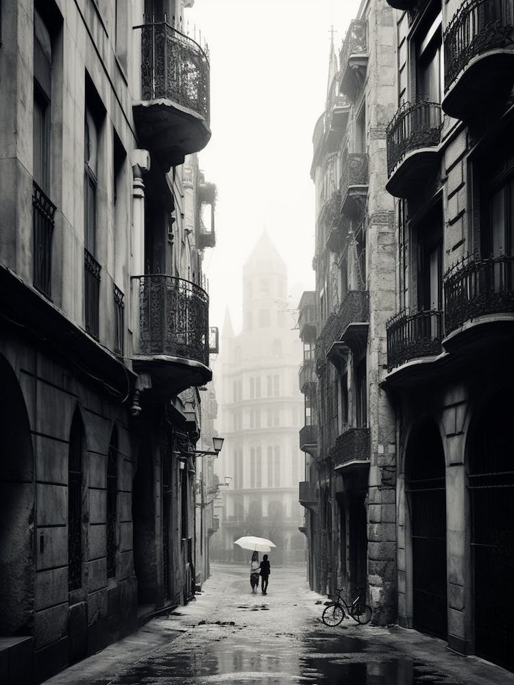 Barcelona, Spain, Black And White Analogue Photography 2