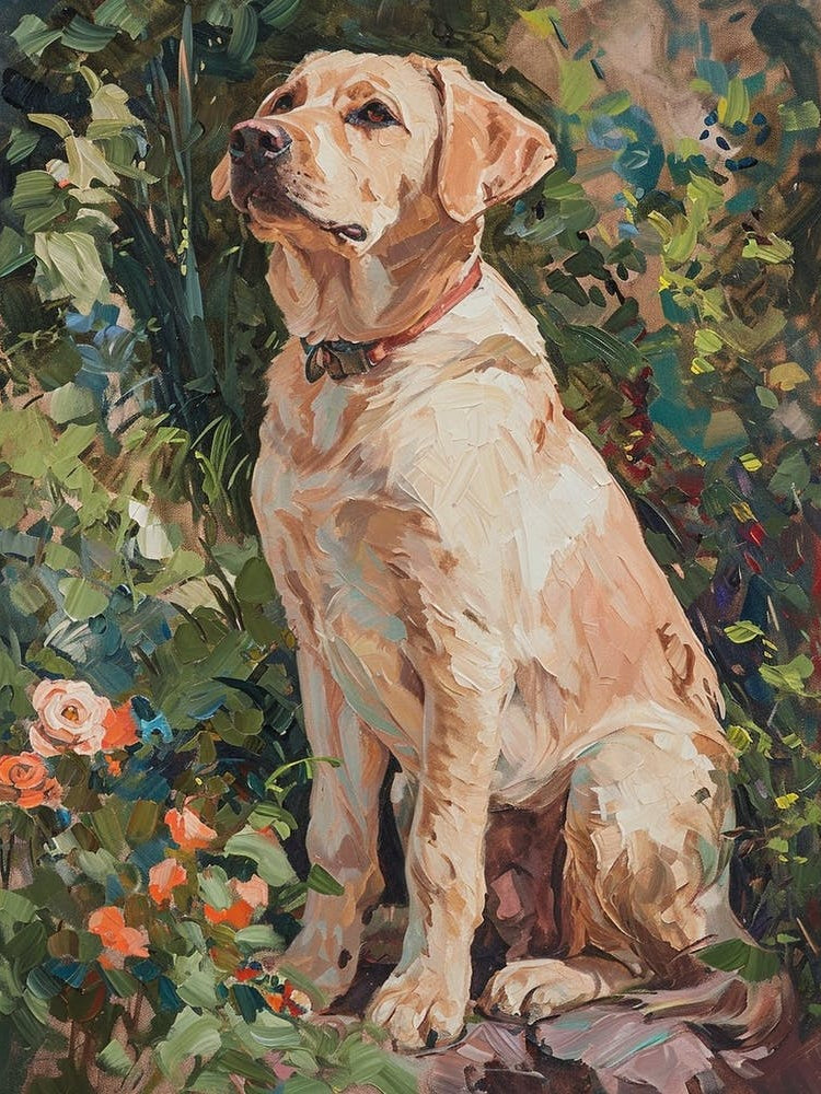 Labrador Retriever Acrylic Painting 5