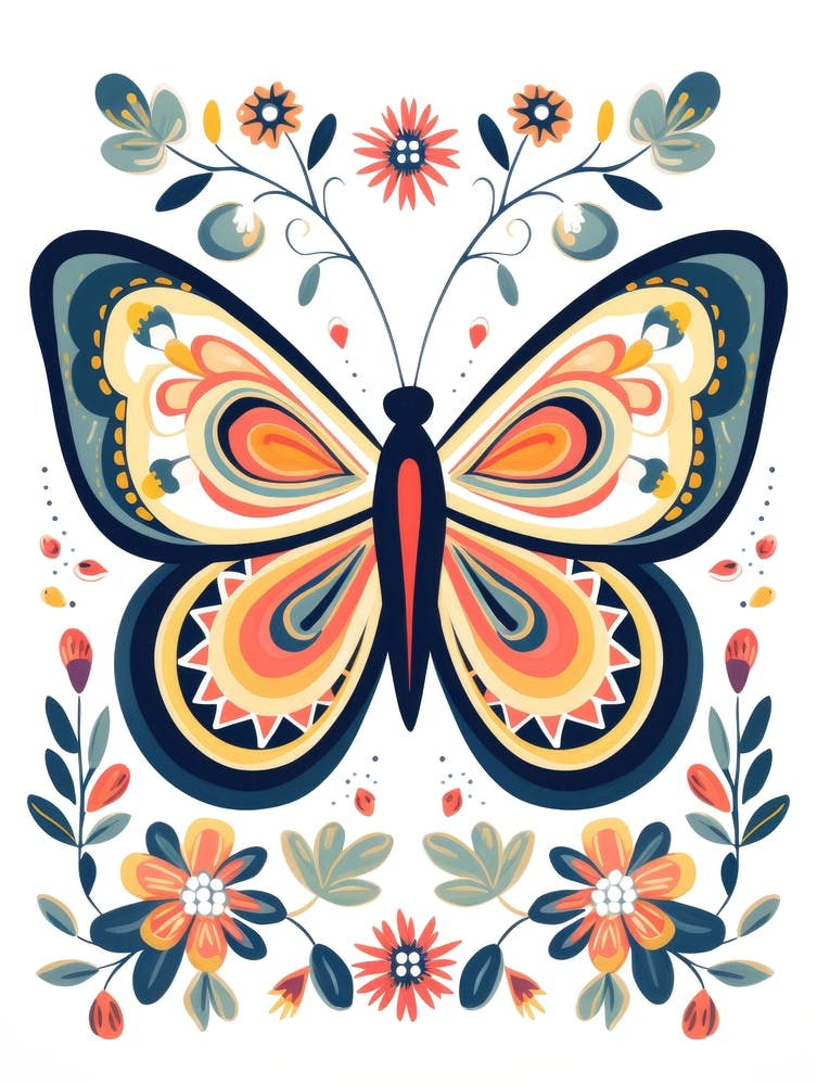 Butterfly With Flowers 3