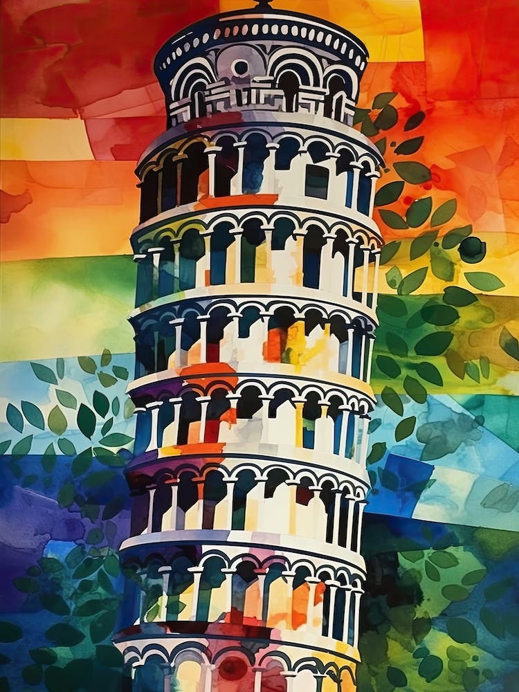 Tower Of Pisa Henri Matisse Style 4