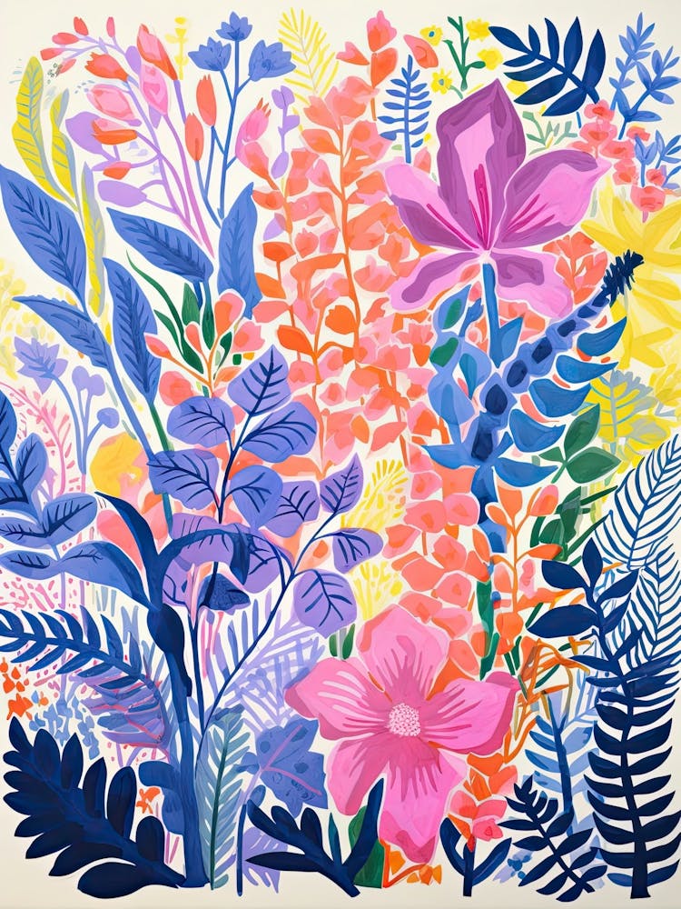 Colourful Botanical Risograph Style 31