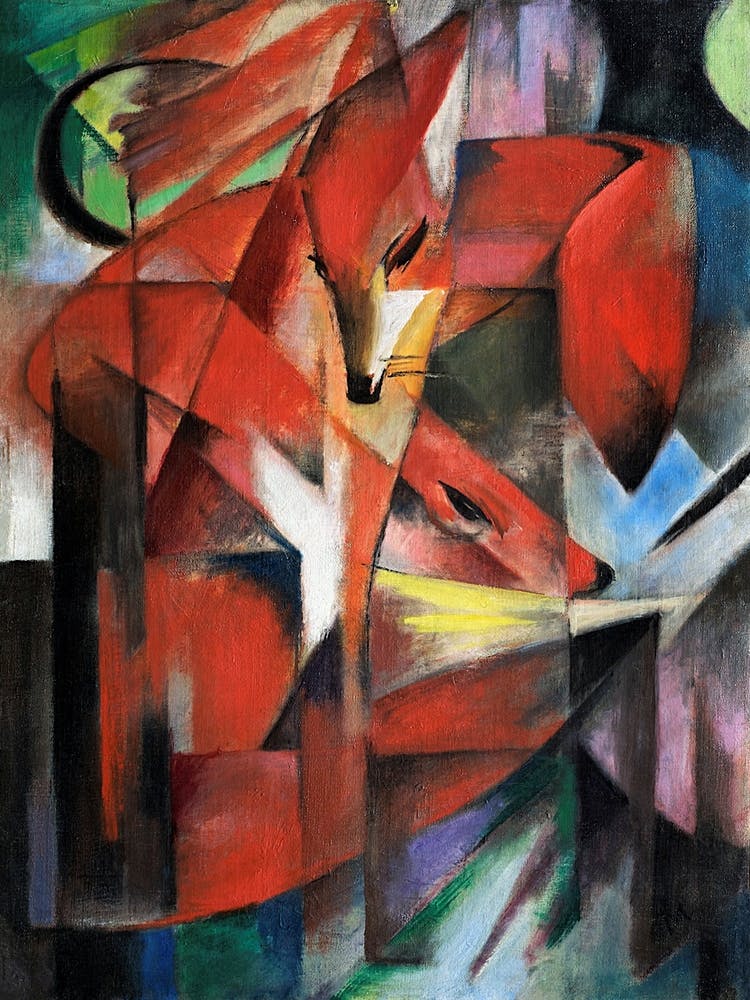 The Foxes by Franz Marc (1913)