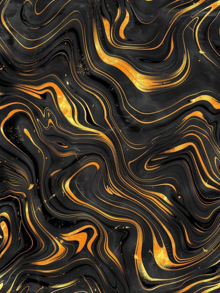 Gold And Black Marble Pattern
