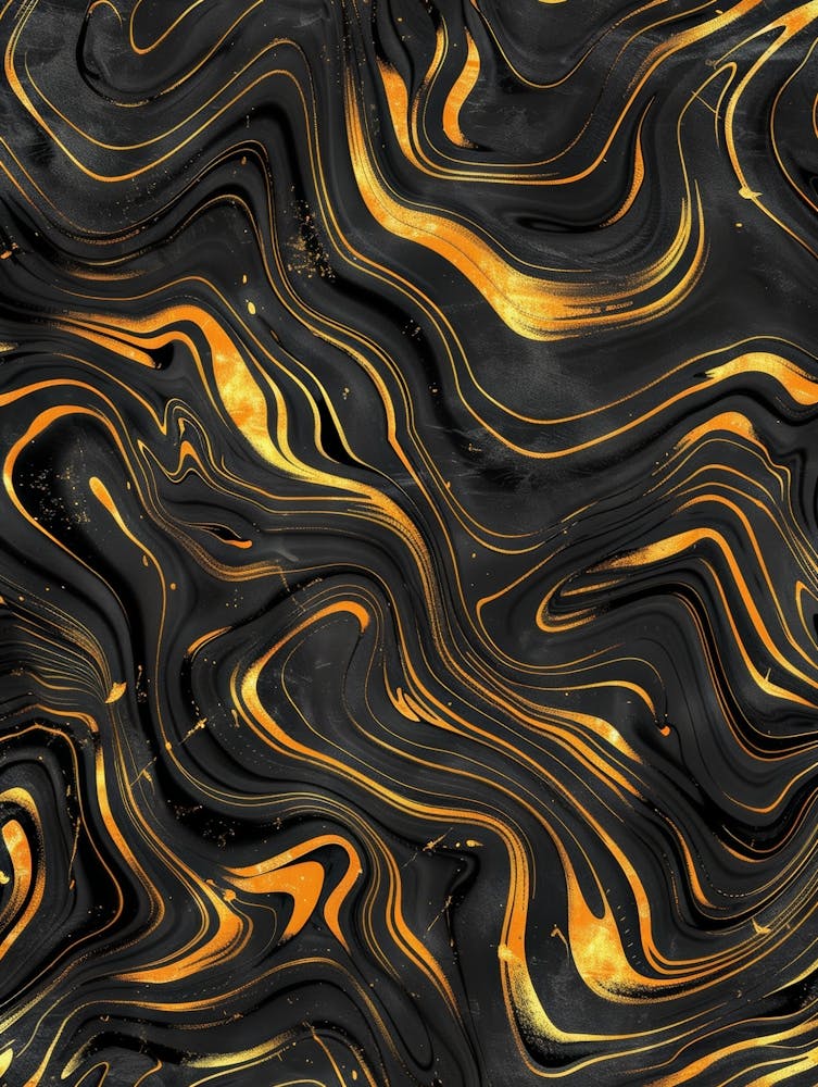 Gold And Black Marble Pattern