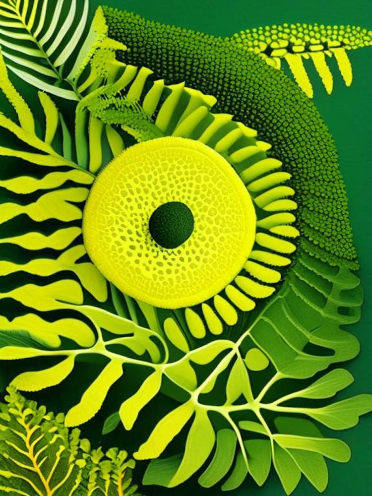 Lebendiger Zitronen-Knopffarn