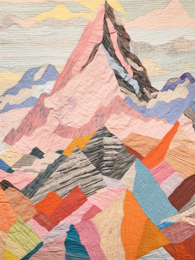 Mount Everest Nepal 4 Colourful Mountain Illustration