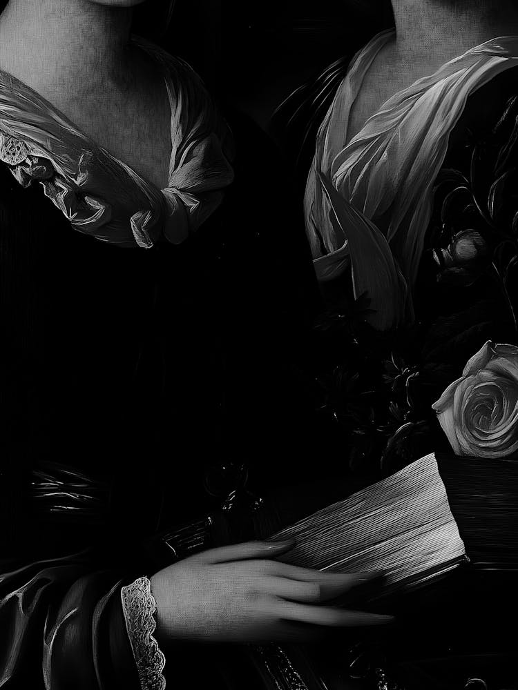 Two Women Holding Books