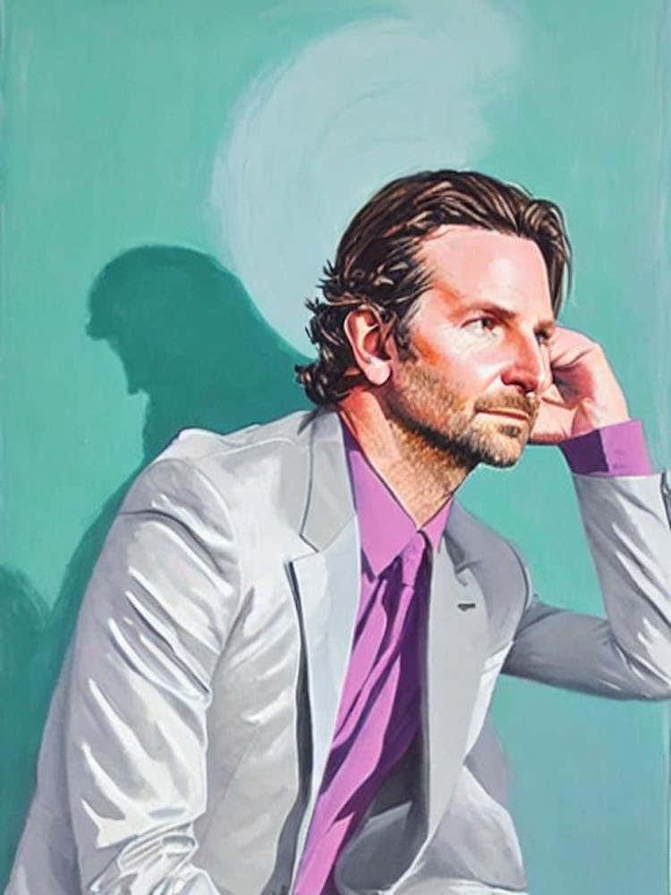 Bradley Cooper Colourful Illustration