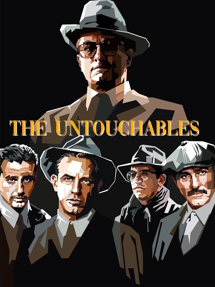 The Untouchables Movies Retro Illustration Trending Now