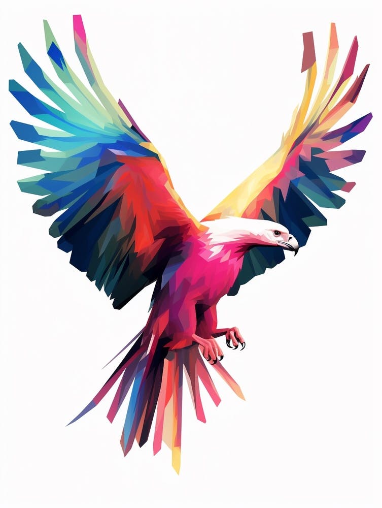 Colourful Geometric Bird Vulture 2