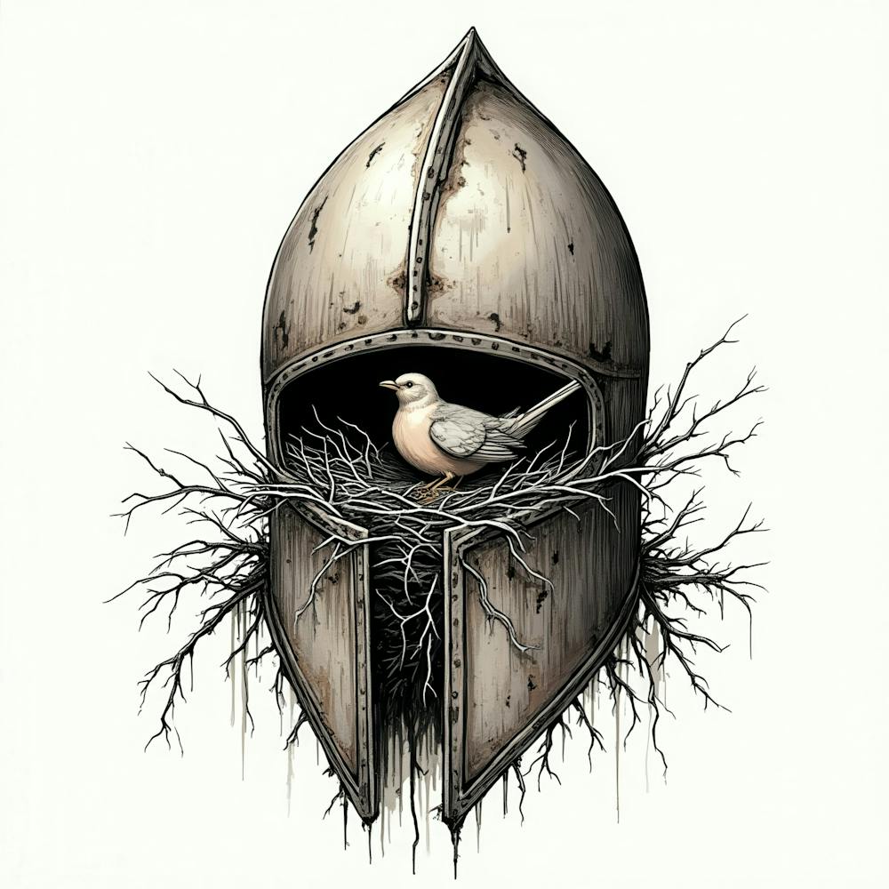 Bird On A Helmet