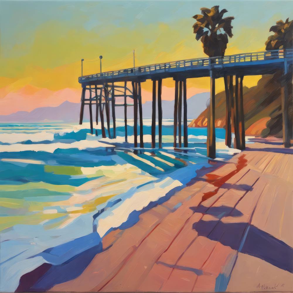 Malibu Series. Style of David Hockney 3