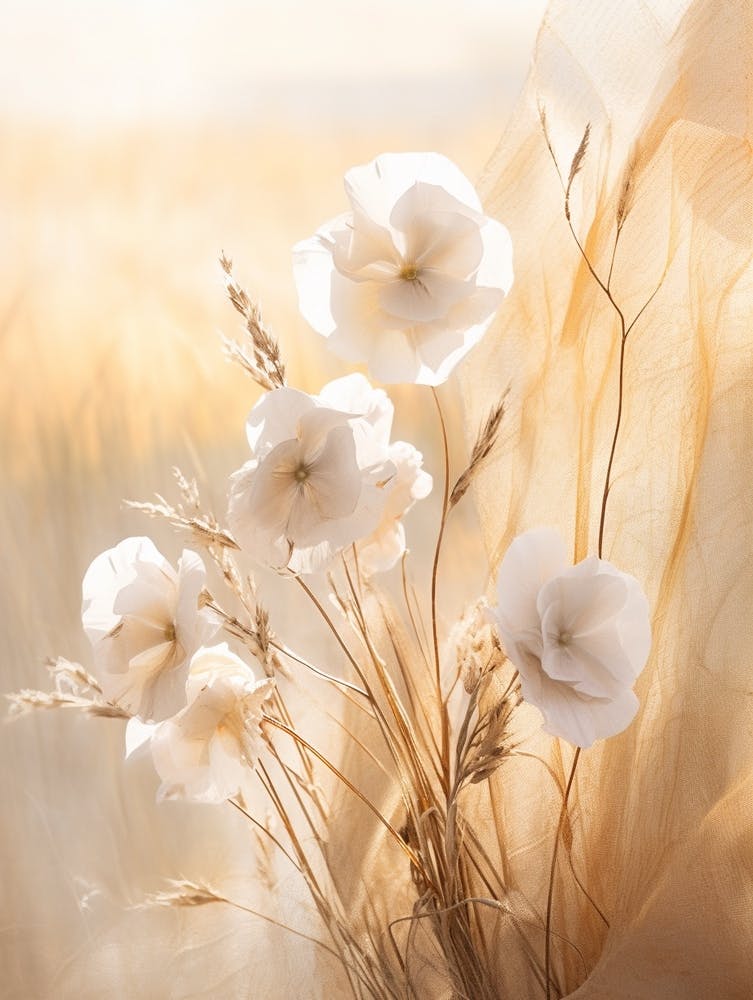 Boho Dried Flowers Wild Pansy 1