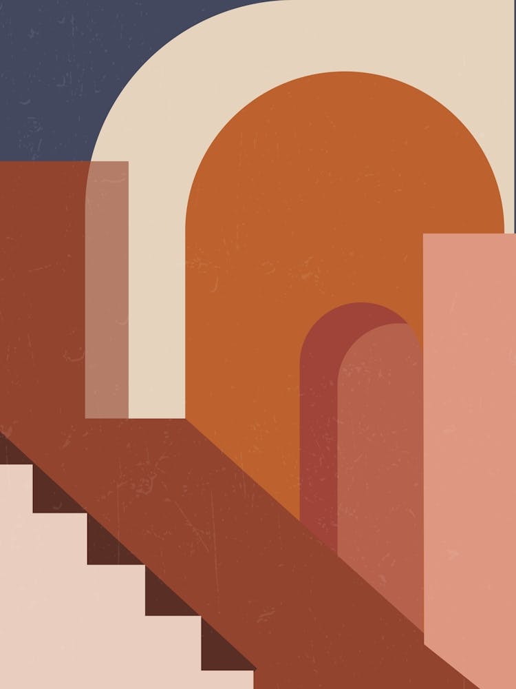 Bohemian Moroccan Staircase Print 5