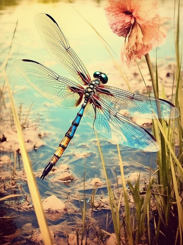 Dragonfly Meadows Pastel 1