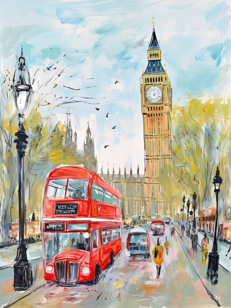London, Verträumte Märchenbuch-Illustration 2