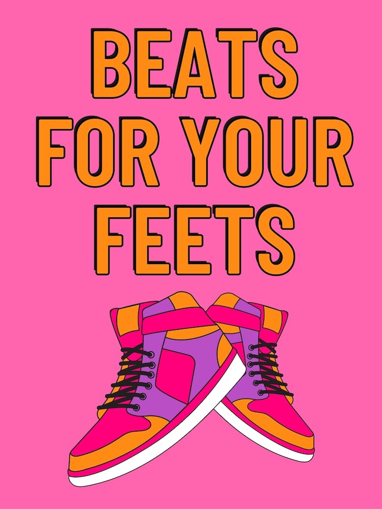 Beats For Your Feets - Pink