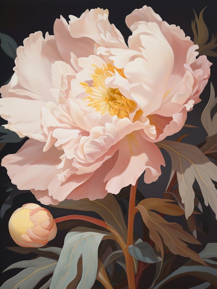 Peony 1 Flower Painting
