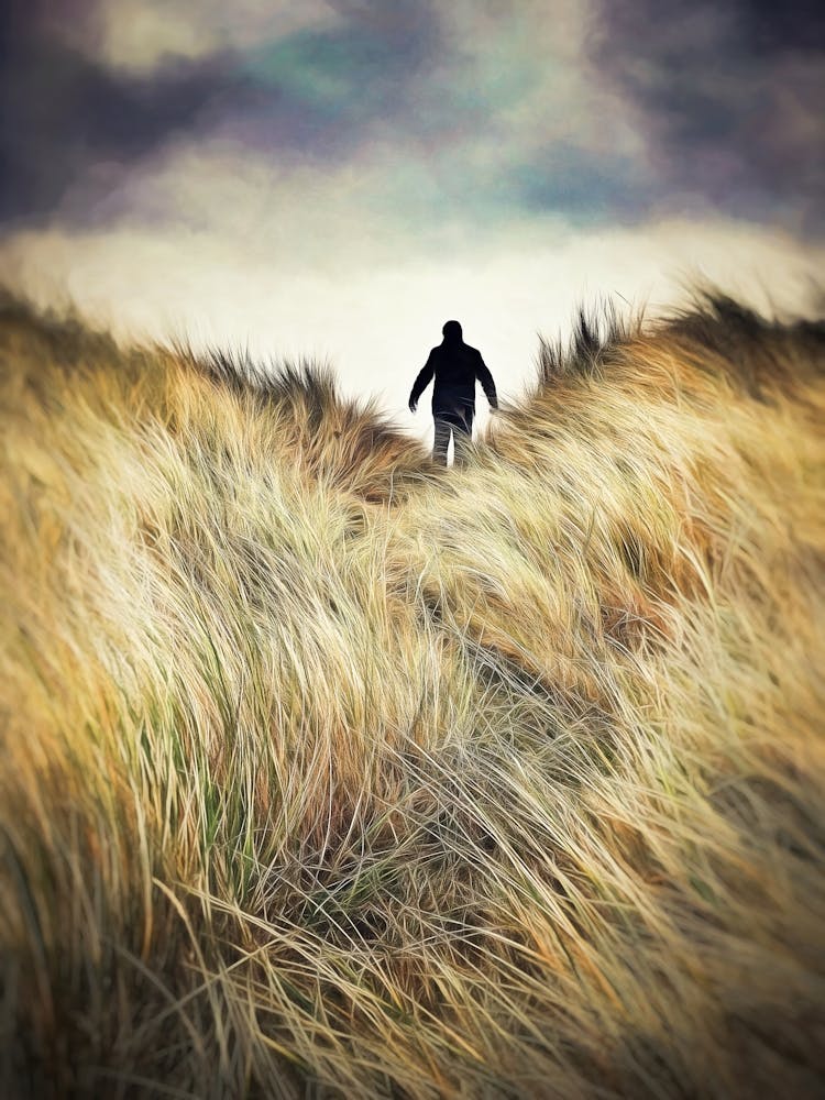 Figure Amongst Sand Dunes