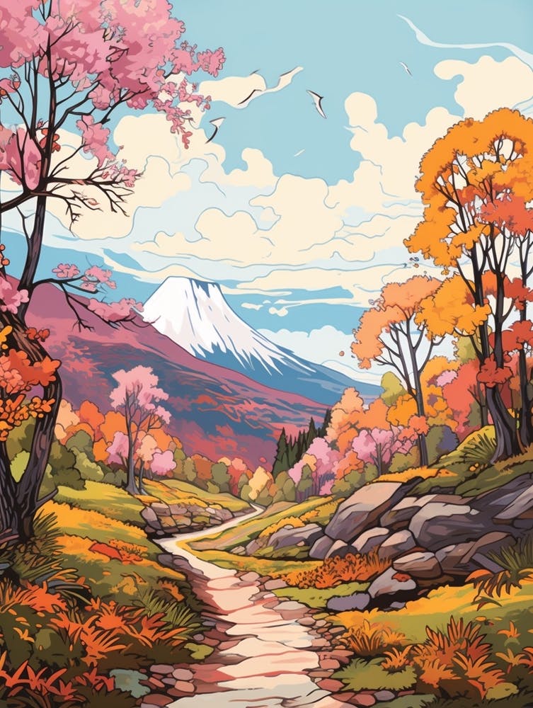 The Great Glen Way Scotland 2 Hike Illustration