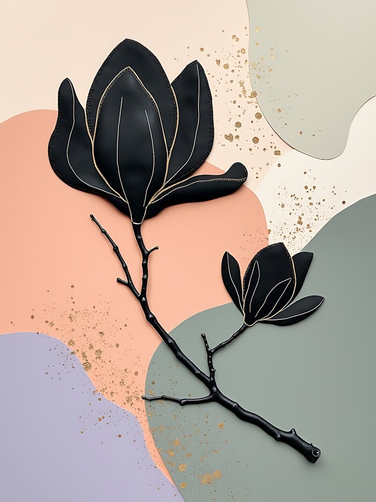 Warm Minimal Botanical Silhouettes