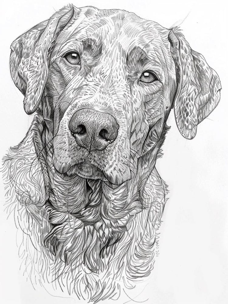 Chesapeake Bay Retriever Sketch 3