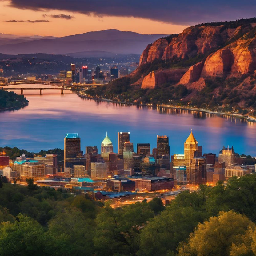 Pittsburgh Skyline At Dusk