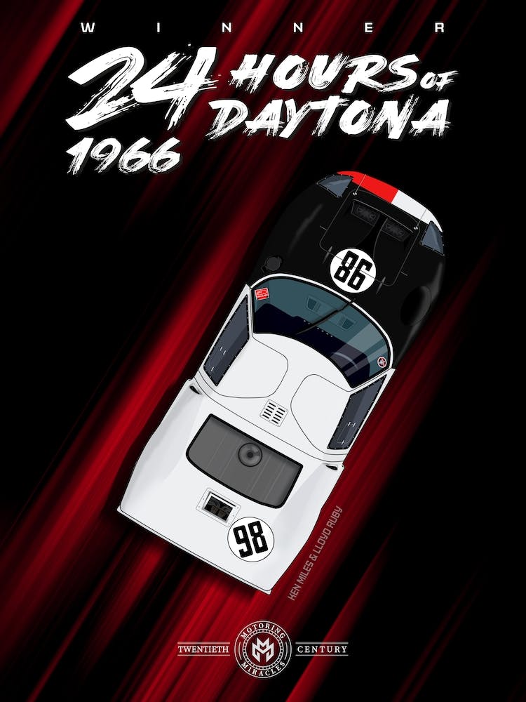 24h Of Daytona 1966, Gt40, Ken Miles, Lloyd Ruby
