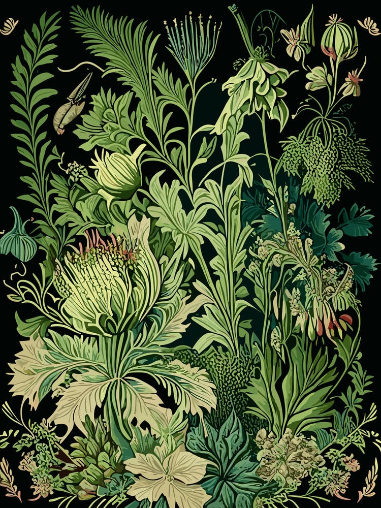 Botanischer Garten München Nymphenburg, Germany Vintage Botanical