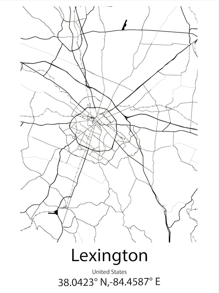 Lexington Park,United States Minimalist Map