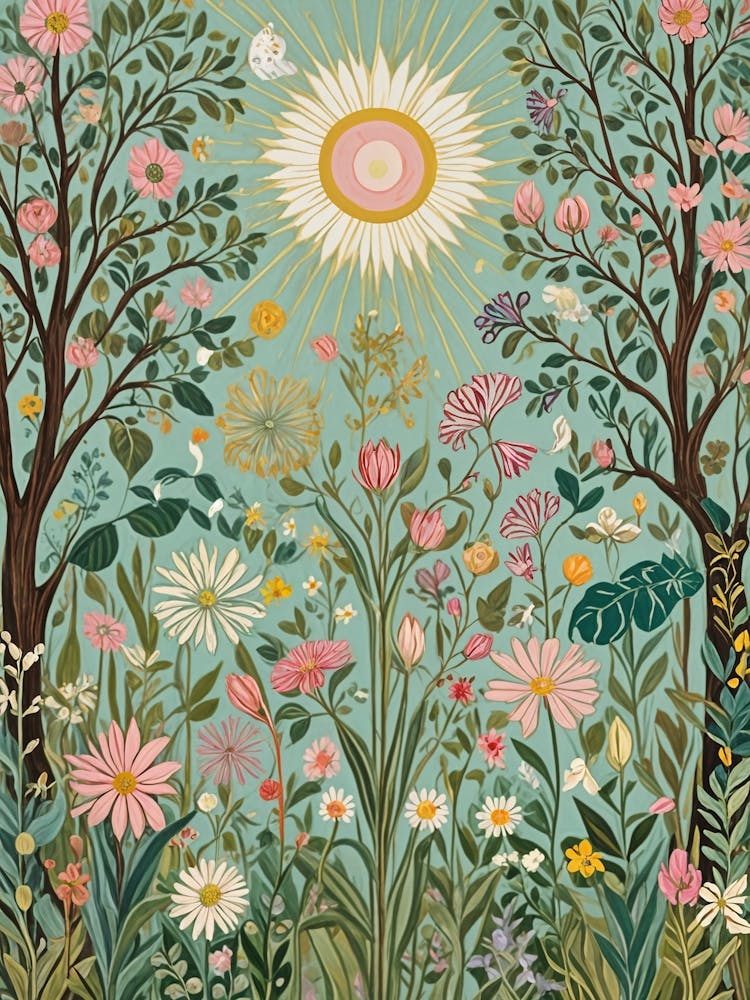 Sun In The Pastel Garden