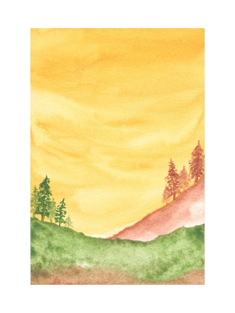 Watercolor Landscape Painting