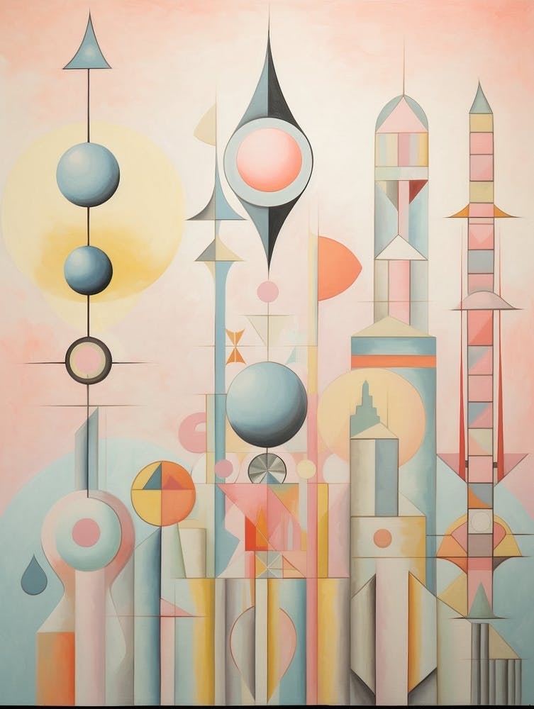 Whimsical Abstract Geometric Shapes 11