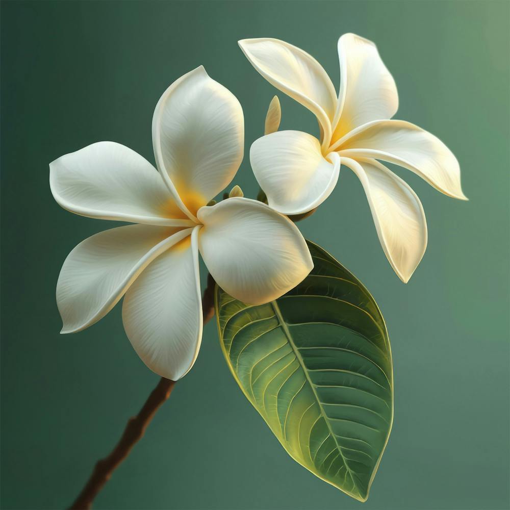 Floral Art 0009 Single Flowers 0008 Floral Bot 0020 Bp6586 Imagine An Frangipani Flowers Boquet In Its Closed Sta 60cea8