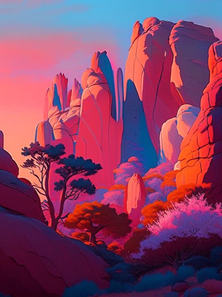 Garden Of The Gods Dreamy Sunset