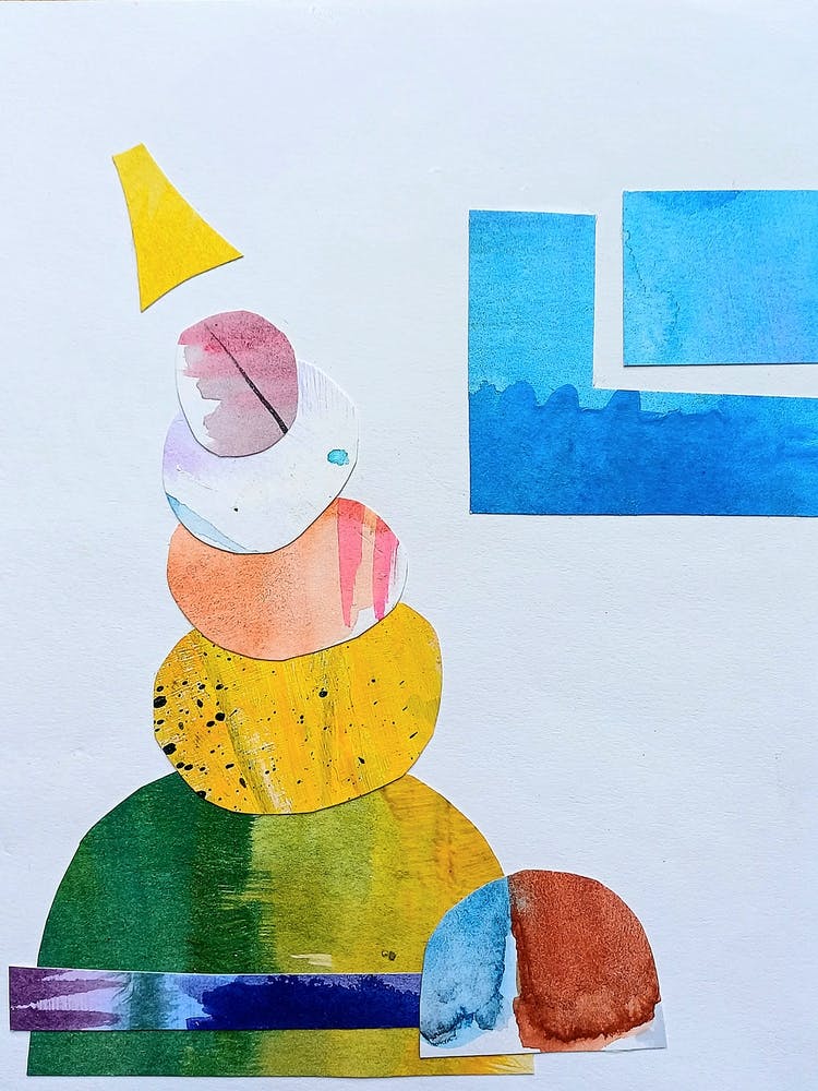 Abstract Shapes Collage