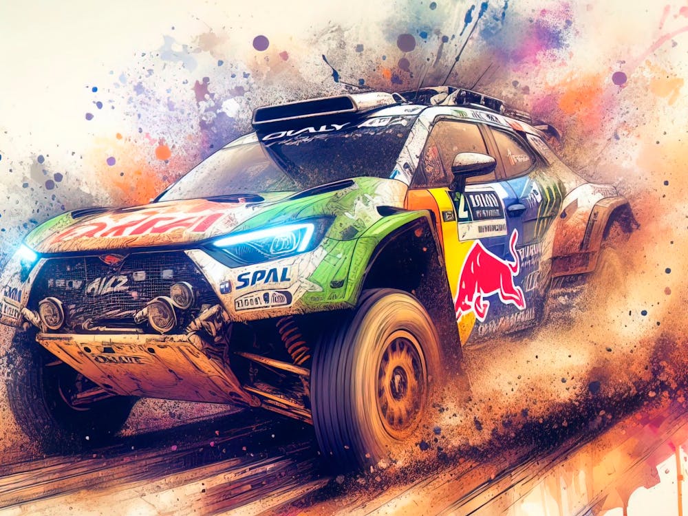 Rally Car Painting