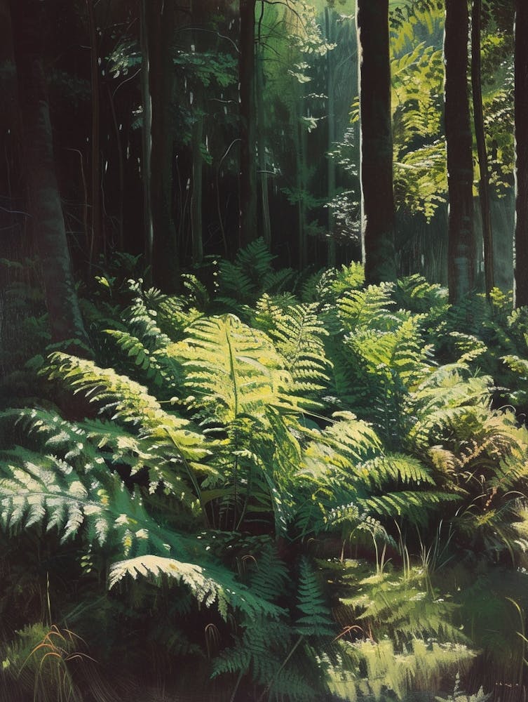 Wood Fern Painting 2