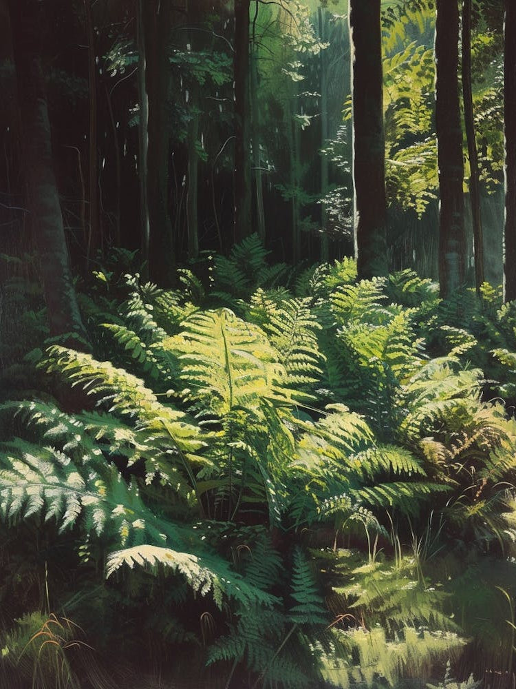 Wood Fern Painting 2