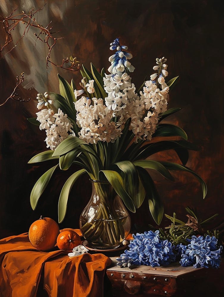 Baroque Floral Still Life Hyacinth 1