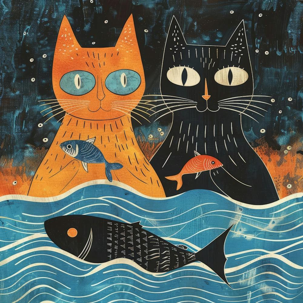 Cats In The Water