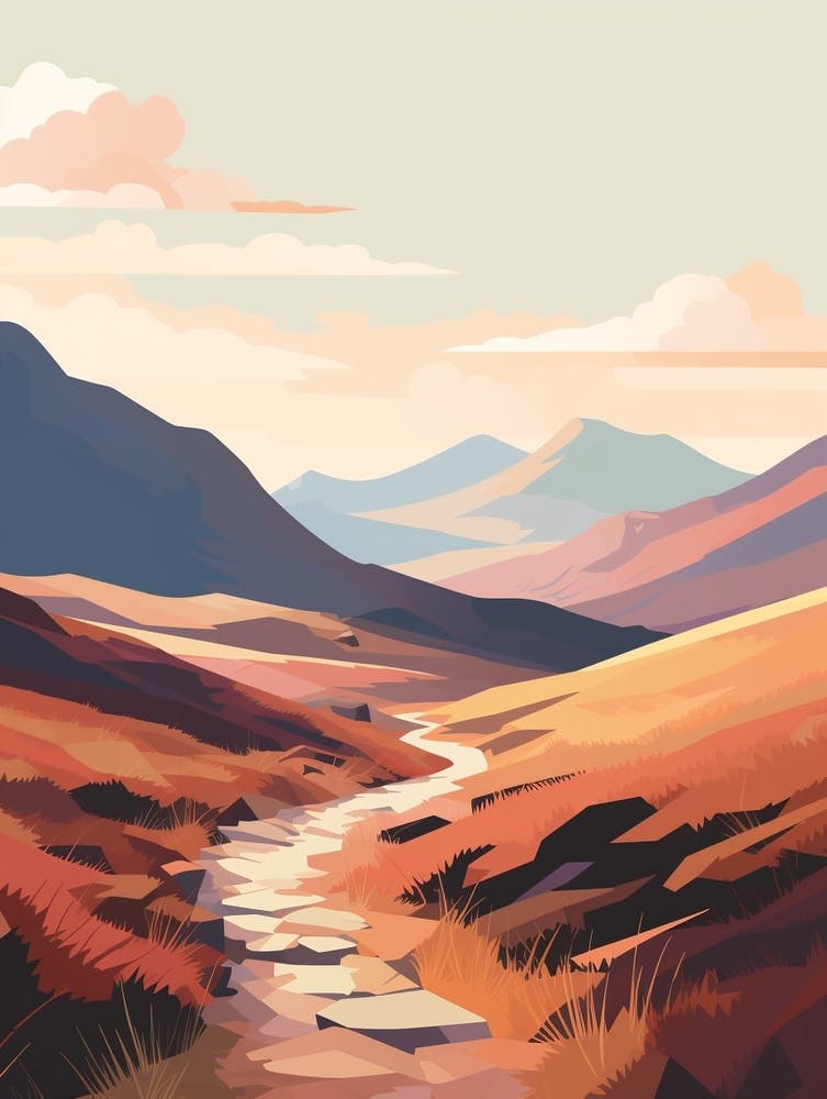 The West Highland Line Scotland 8 Hiking Trail Landscape