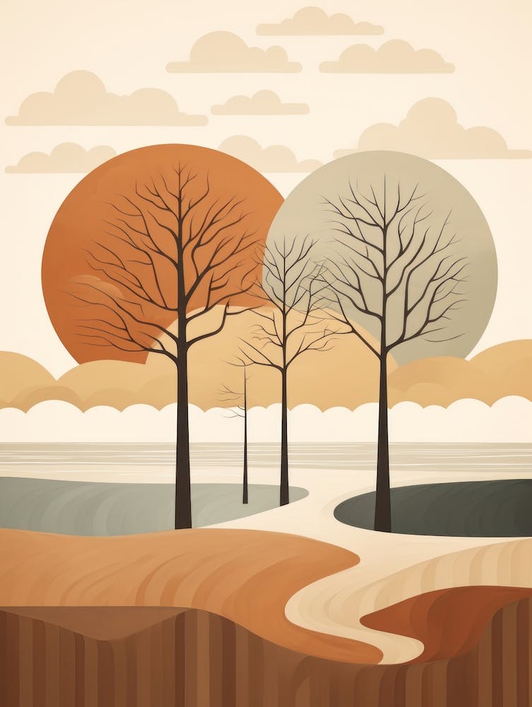 Autumn , Fall, Landscape, Inspired By National Park in the USA, Lake, Great Lakes, Boho, Beach, Minimalist Canvas Print, Travel Poster, Autumn Decor, Fall Decor 22