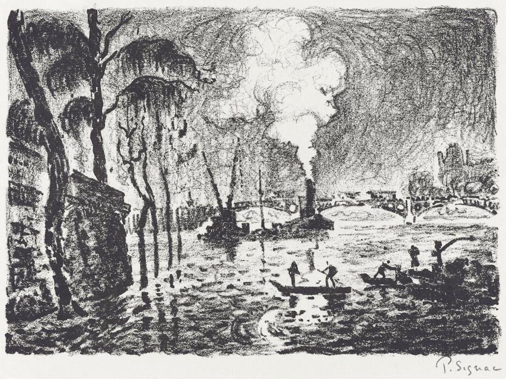 The Flooded Seine (1910), Paul Signac