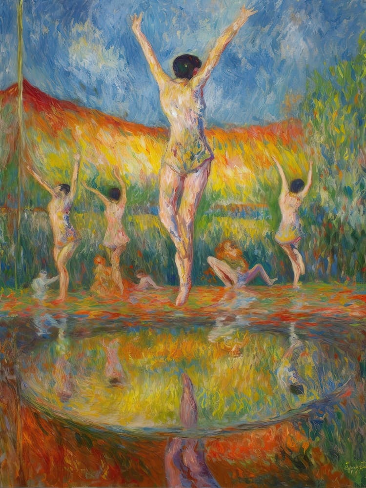 Gymnastics In The Style Of Monet 2