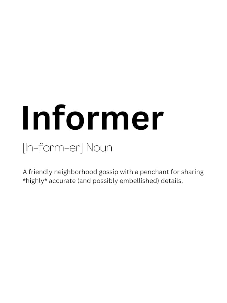 Informer Definition Meaning